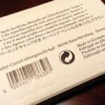 Close-up of Graf von Faber-Castell pencil packaging showing barcode and product details