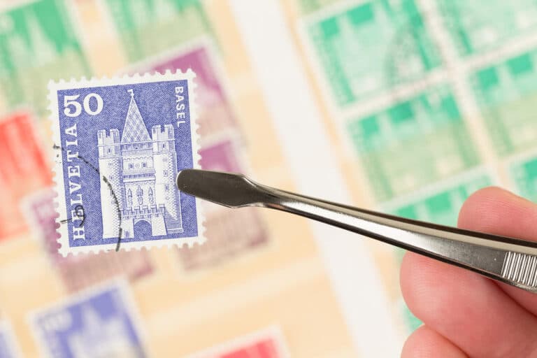 a postage stamp