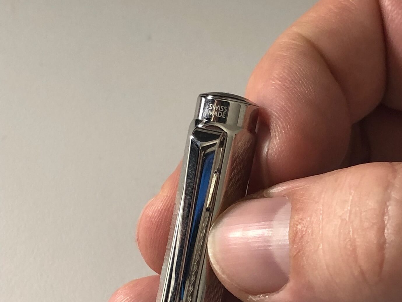 Caran d'ache cap closeup
