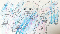 Charlie Crum – Age 4 – Colouring Competition Entry