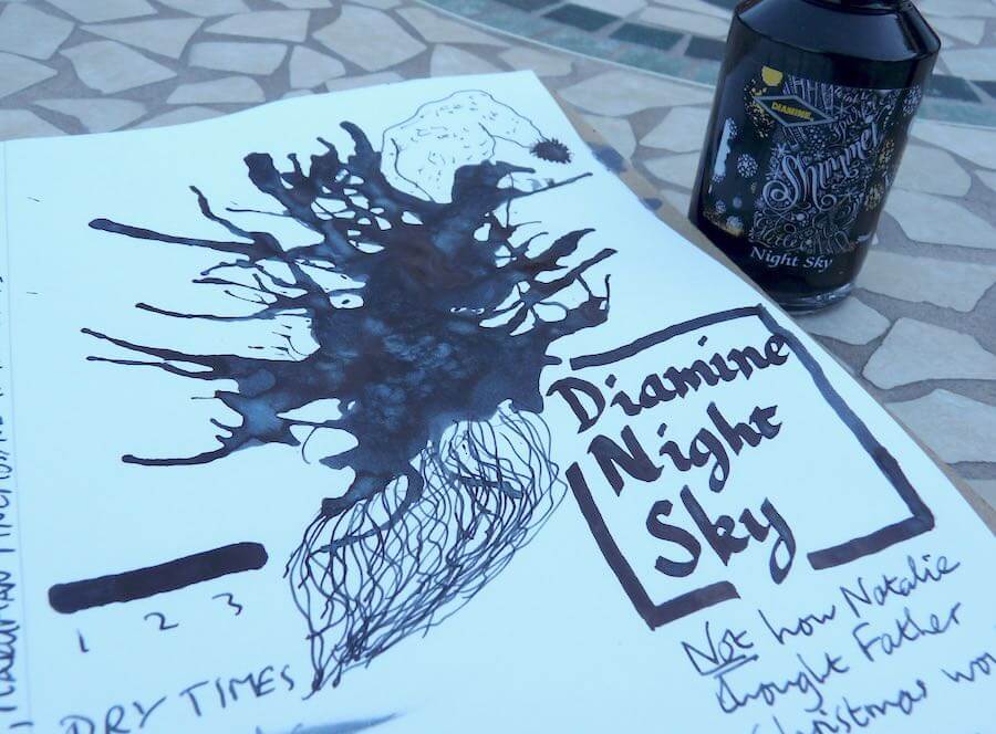 Diamine Night Sky ink review