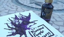 Diamine Shimmertastic Purple Pazzazz: Fountain Pen Ink Review
