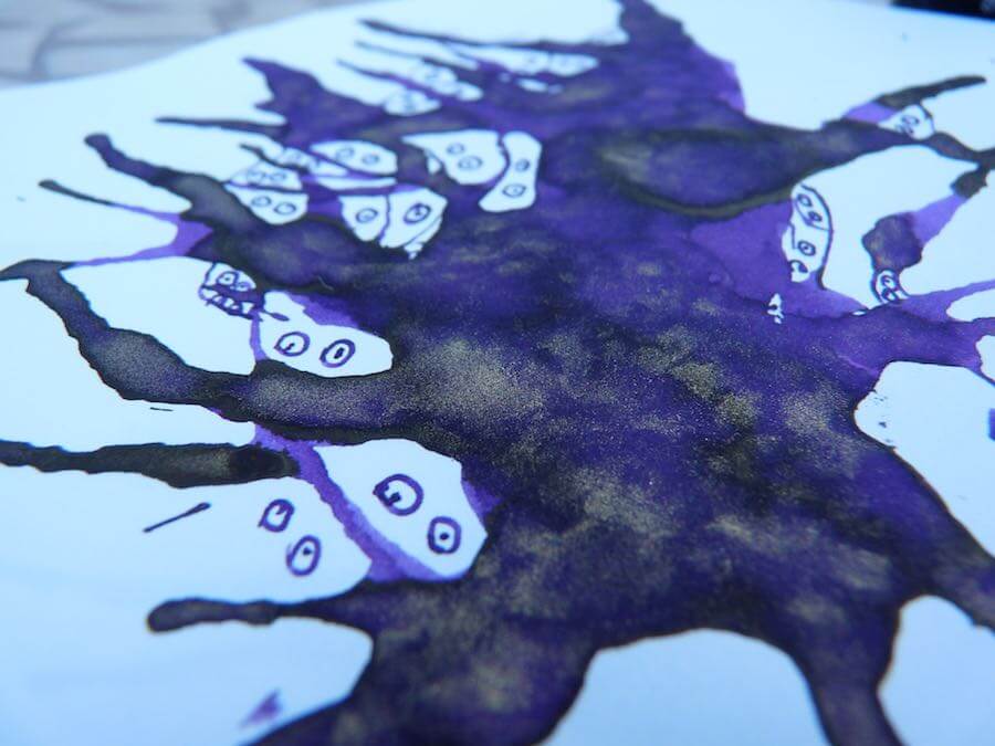 Diamine Purple Pazzazz shimmer