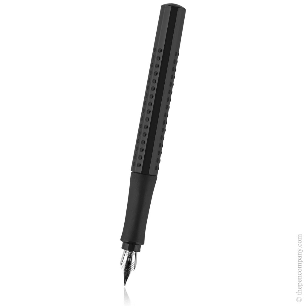 The Faber-Castell Grip 2010 Harmony fountain pen in black with a fine nib