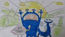 Finley Rhodes – Age 4 – Colouring Competition Entry