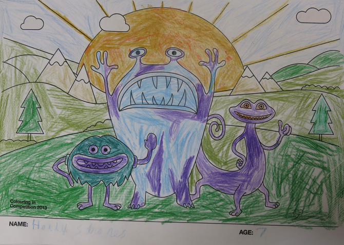 Holly Stones – Age 7 – Colouring Competition Entry