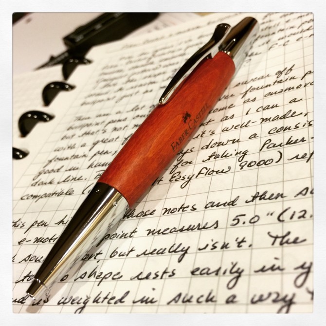 Faber-Castell E-Motion Pear Wood Ballpoint Pen Review