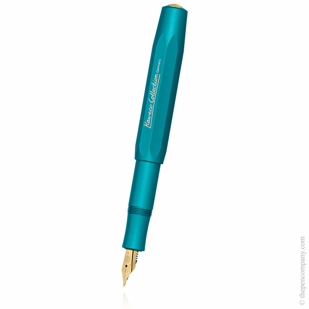 The Kaweco AL Sport in Iguana Blue with an extra fine nib