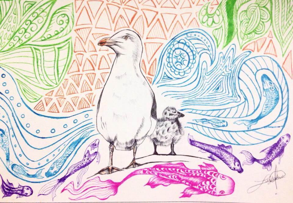 Lizbeth Gandarilla Loredo's beach-inspired work