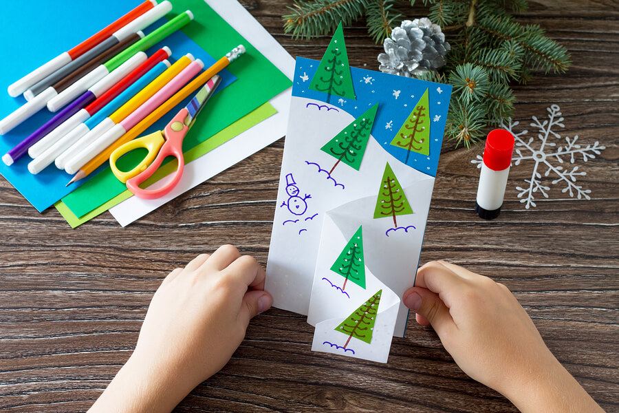 Making-Christmas-Card
