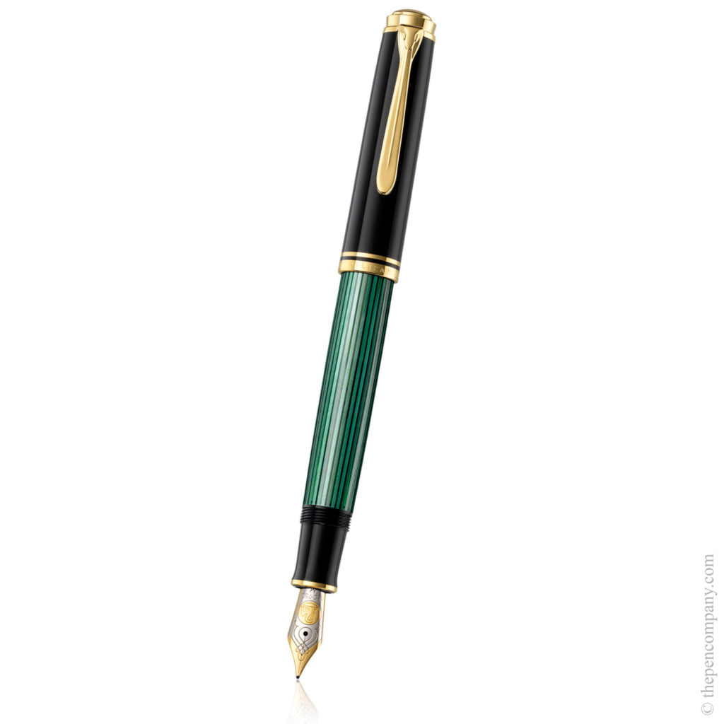 The Pelikan Souveran M800 fountain pen in Black-Green