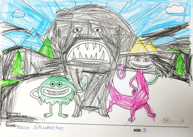 Rocco Schmacher – Age 5 – Colouring Competition Entry