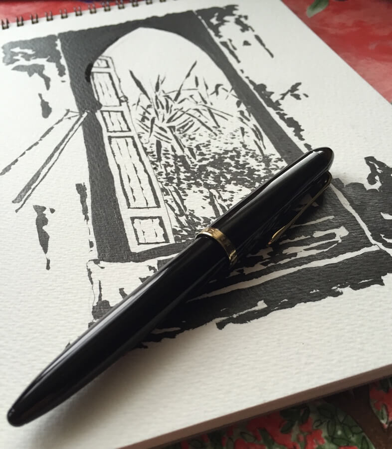 Sailor 1911 Brush Pen capped