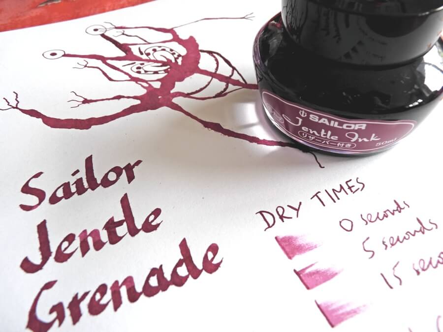 Sailor Jentle Grenade ink review