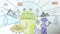 Seb Best – Age 6 – Colouring Competition Entry