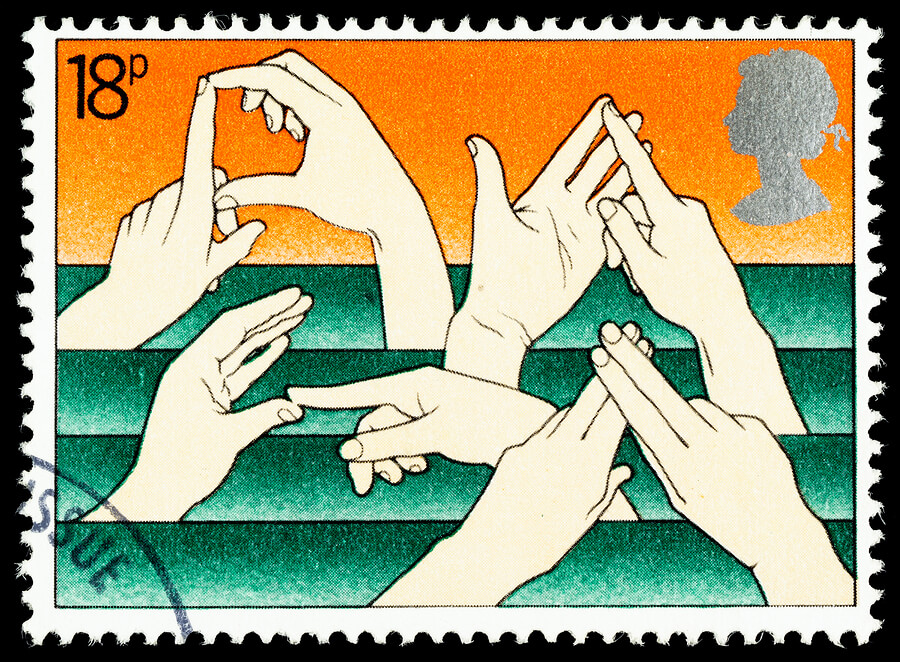 British Sign Language Postage Stamp