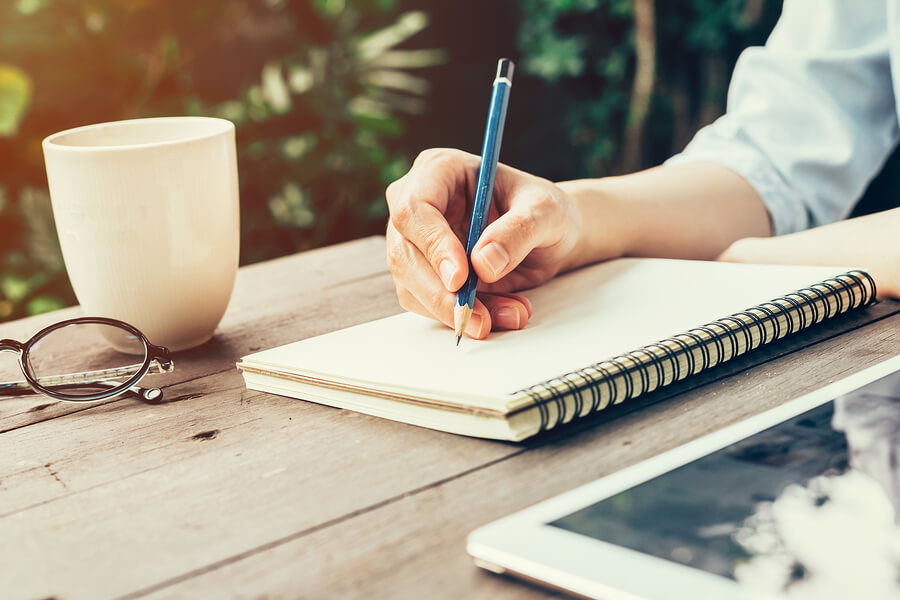 writing by hand