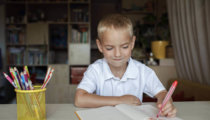 Handwriting tips for left-handed children