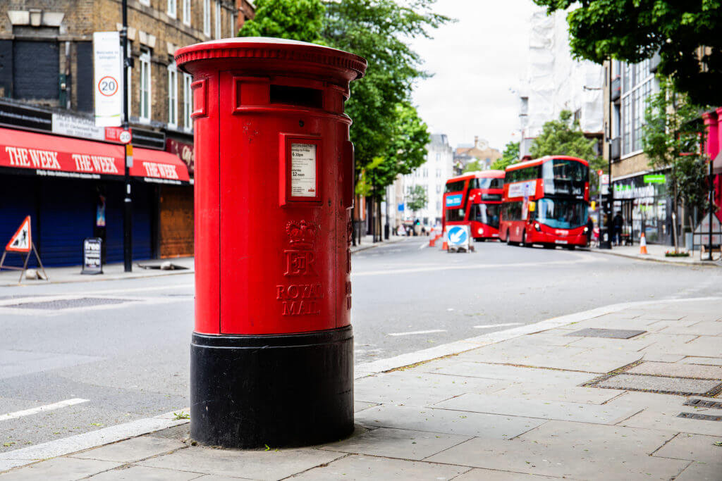 Royal Mail postbox in London