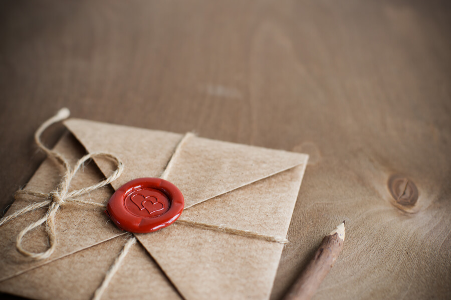 A wax seal