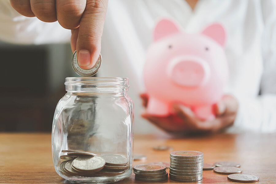 saving energy and money concept. idea for save or investment.