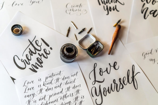 The best inks for calligraphy