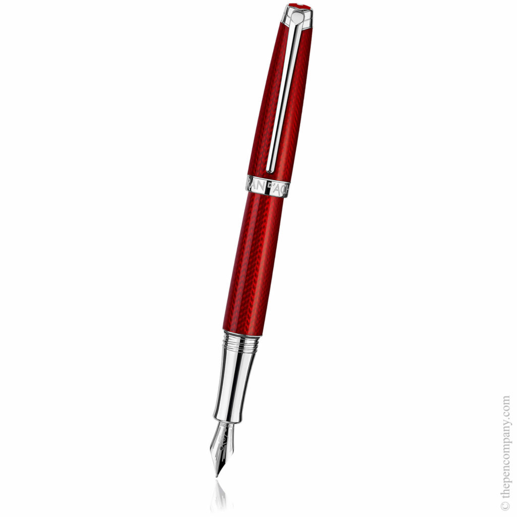The Caran d'Ache Léman fountain pen in Rouge Carmin