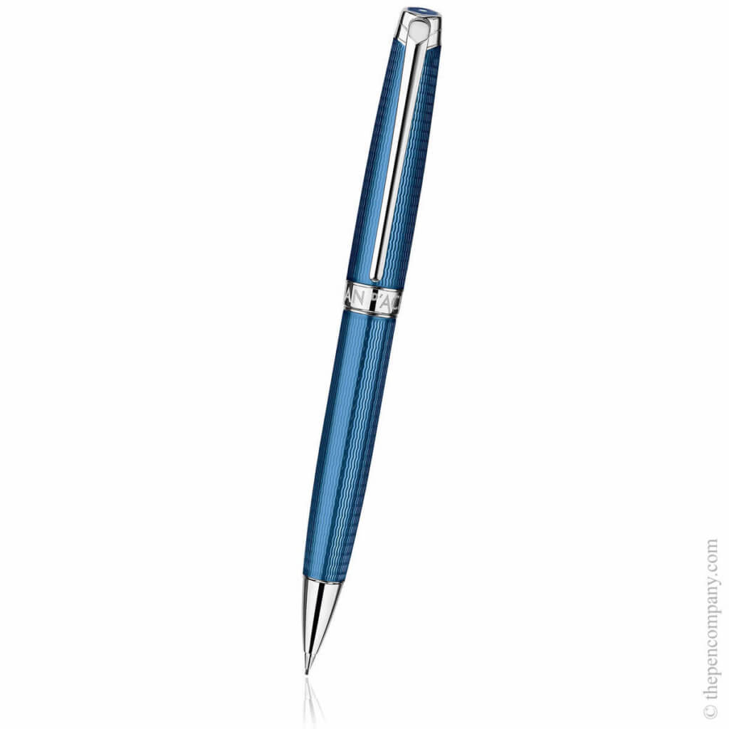 The Caran d'Ache Leman mechanical pencil in Grand Bleu