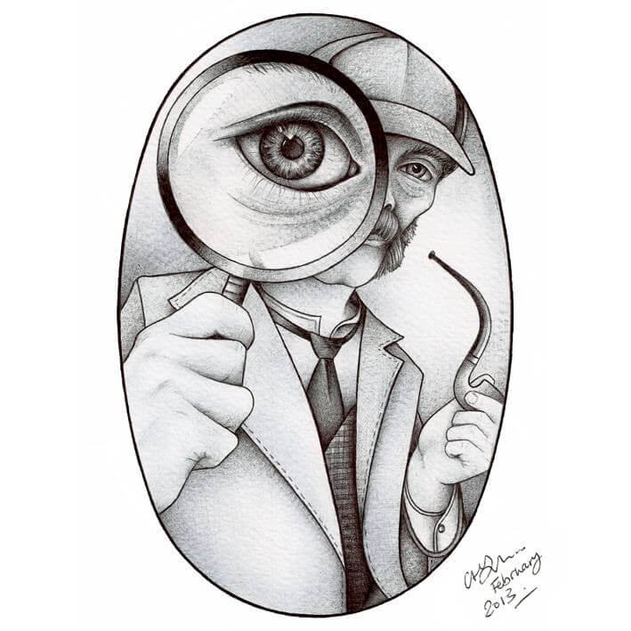 A detective commission piece by Chris