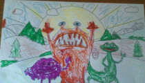 Ellie Kitson – Age 3 – Colouring-in Competition Entry