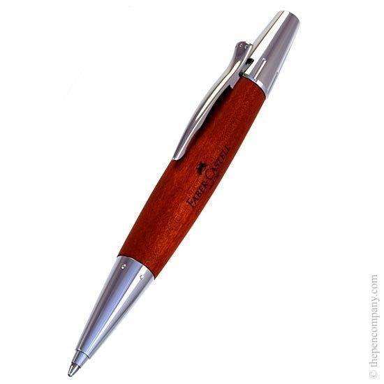The Faber-Castell E-Motion ballpoint pen in Brown