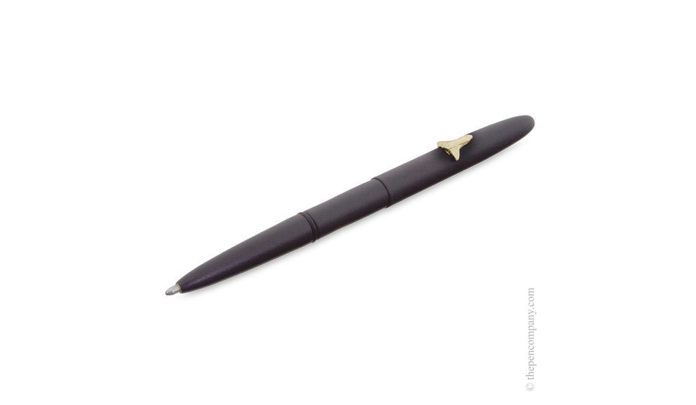 The black Fisher Space bullet pen with shuttle emblem