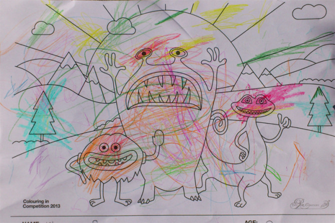 Florence Scott – Age 2 – Colouring-in Competition Entry