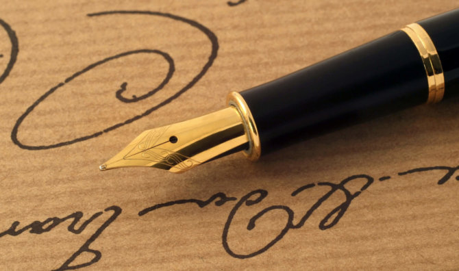 How to use a fountain pen for calligraphy