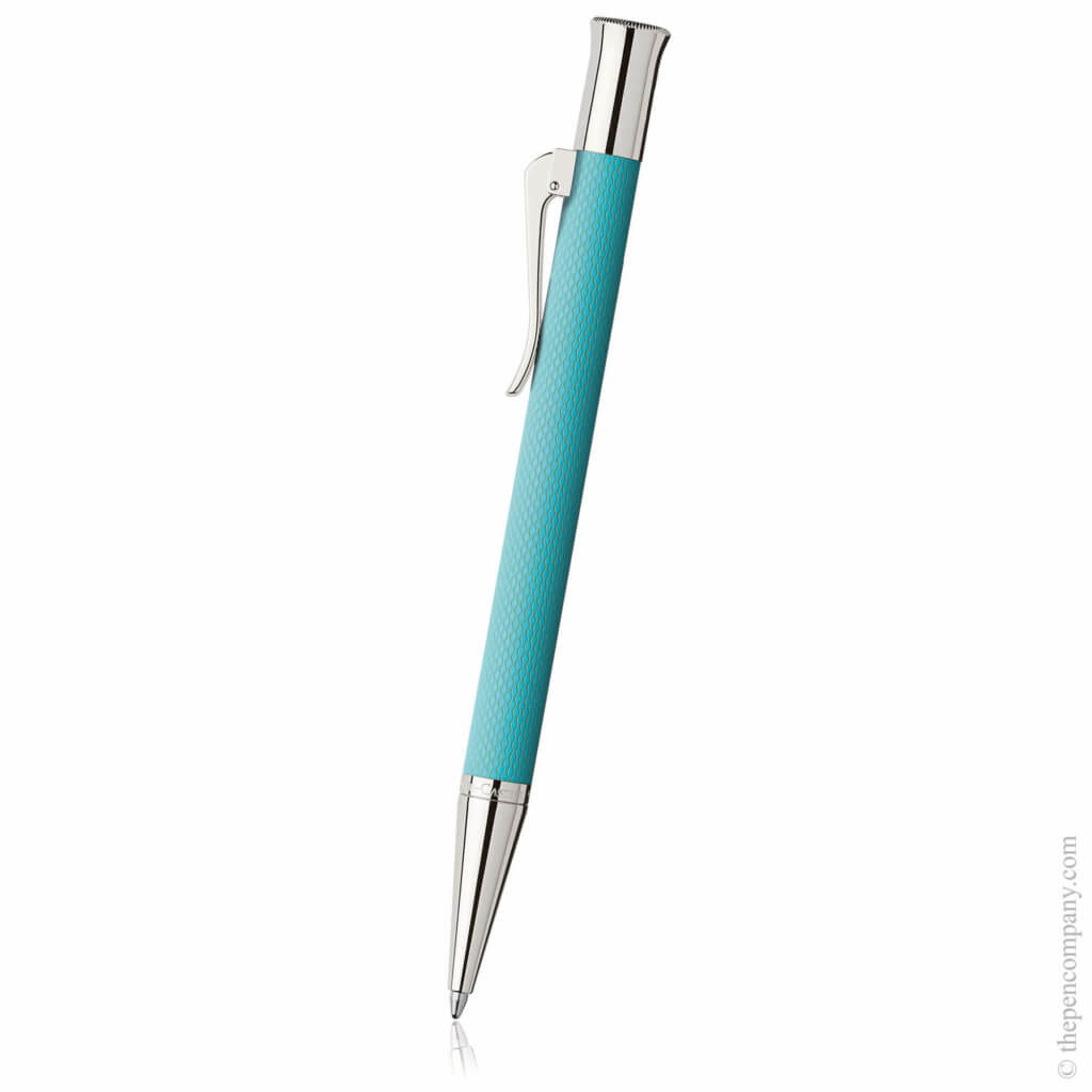 The Graf von Faber-Castell Guilloche ballpoint pen in Turquoise