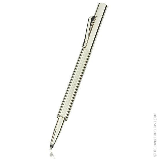 The Graf von Faber-Castell Pocket ballpoint pen in Platinum