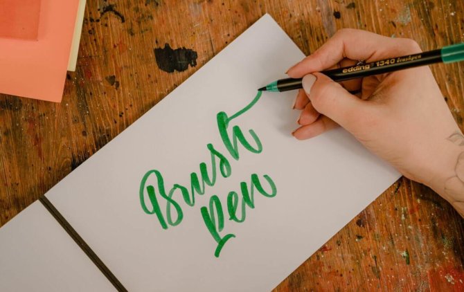 How to use Tombow brush pens for hand lettering