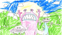 Hannah Wood – Age 4 – Colouring-in Competition Entry