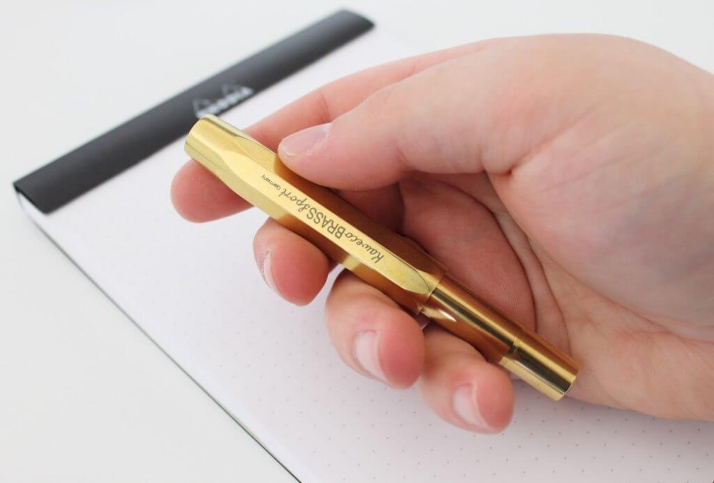 The Kaweco Sport fountain pen in Brass