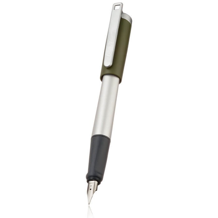 The Lamy Nexx M fountain pen in Olive Green