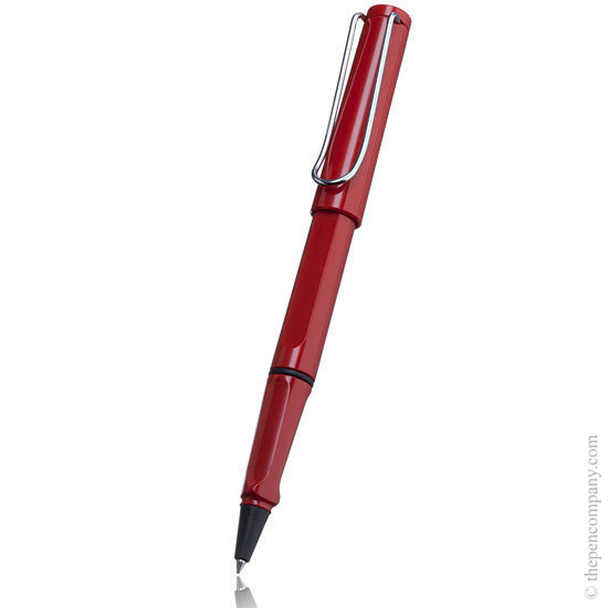 The Lamy Safari rollerball pen in red
