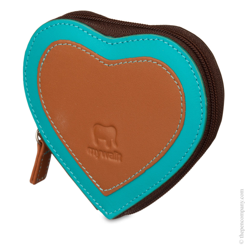 The MyWalit heart coin purse in Chocolate Mousse