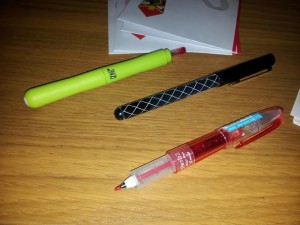 The 3 Pens I Received