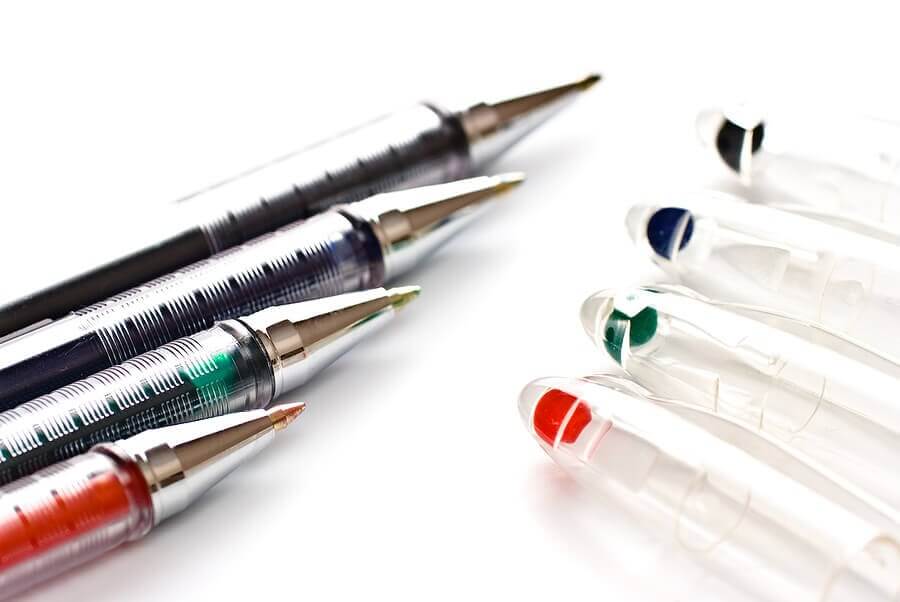 pens full of ink