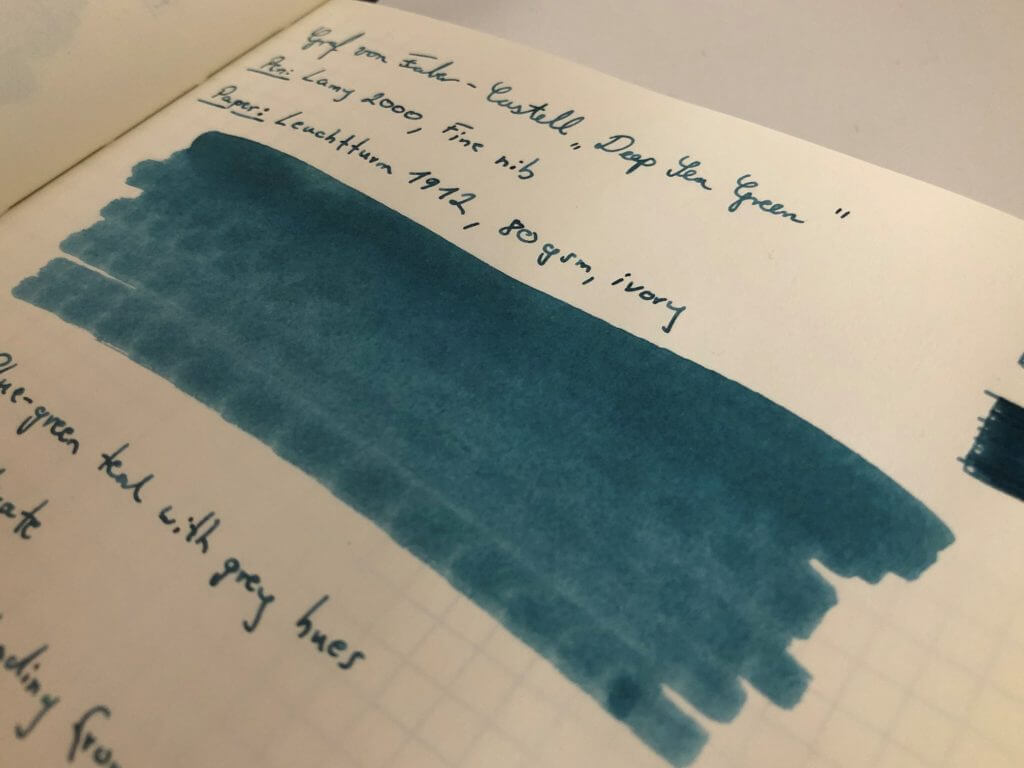 Ink in use