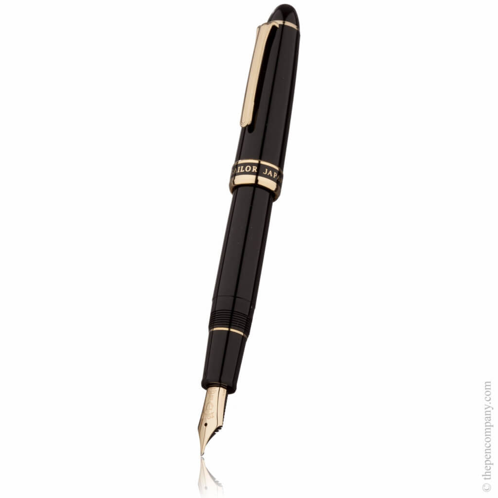 The Sailor 1911 Naginata fountain pen in black/gold