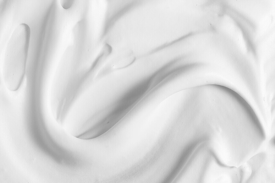 close-up of shaving foam which can be used for stationery crafts