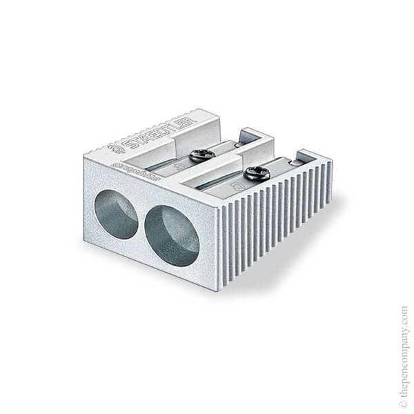 The Staedtler metal double hole pencil sharpener