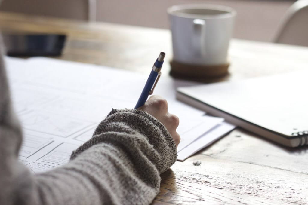 Writing by hand