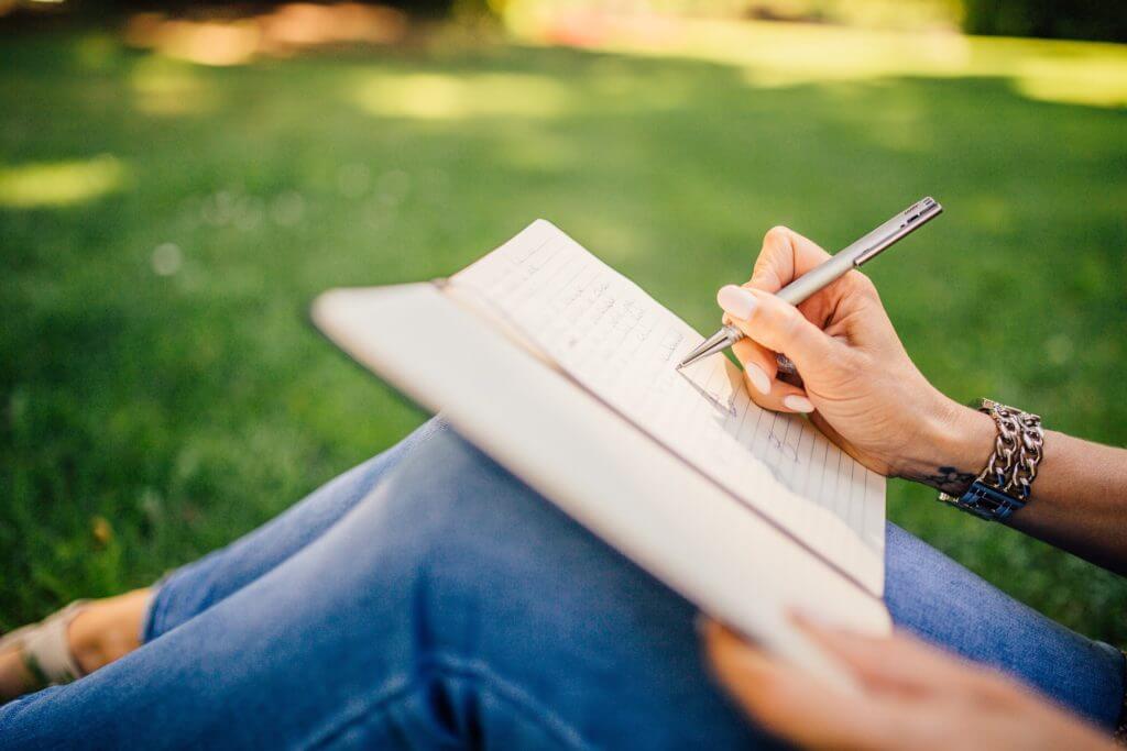 writing a novel outdoors
